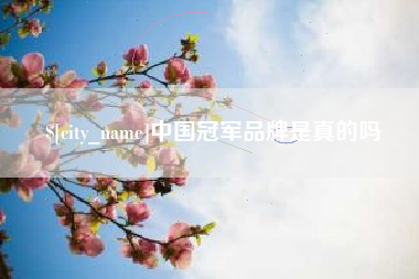 平顶山中国冠军品牌是真的吗