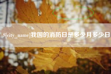 平顶山我国的消防日是多少月多少日