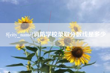 平顶山消防学校录取分数线是多少