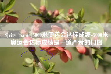 平顶山5000米奥运会达标成绩-5000米奥运会达标成绩是一道严苛的门槛