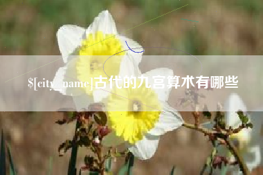 平顶山古代的九宫算术有哪些
