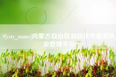 平顶山内蒙古自治区消防技术服务执业管理平台