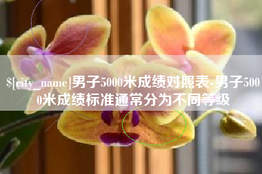 平顶山男子5000米成绩对照表-男子5000米成绩标准通常分为不同等级