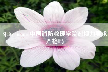 平顶山中国消防救援学院对视力要求严格吗