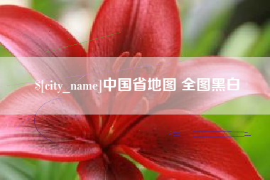 平顶山中国省地图 全图黑白