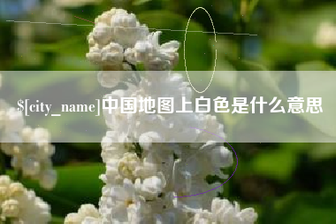 平顶山中国地图上白色是什么意思