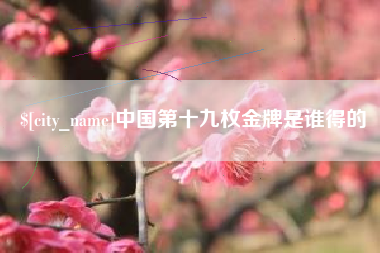 平顶山中国第十九枚金牌是谁得的