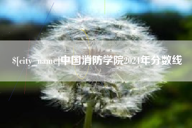 平顶山中国消防学院2024年分数线
