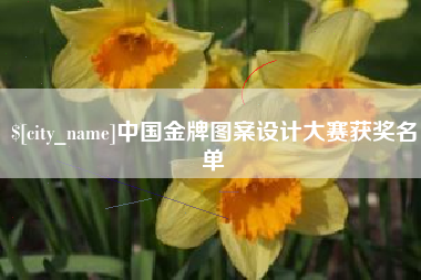 平顶山中国金牌图案设计大赛获奖名单