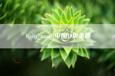 平顶山中国19块金牌