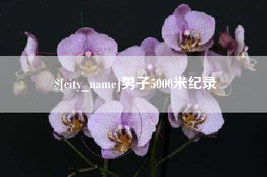 平顶山男子5000米纪录