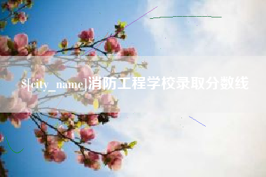平顶山消防工程学校录取分数线