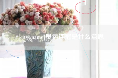平顶山奥运连冠是什么意思