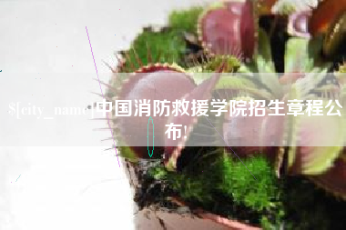平顶山中国消防救援学院招生章程公布!